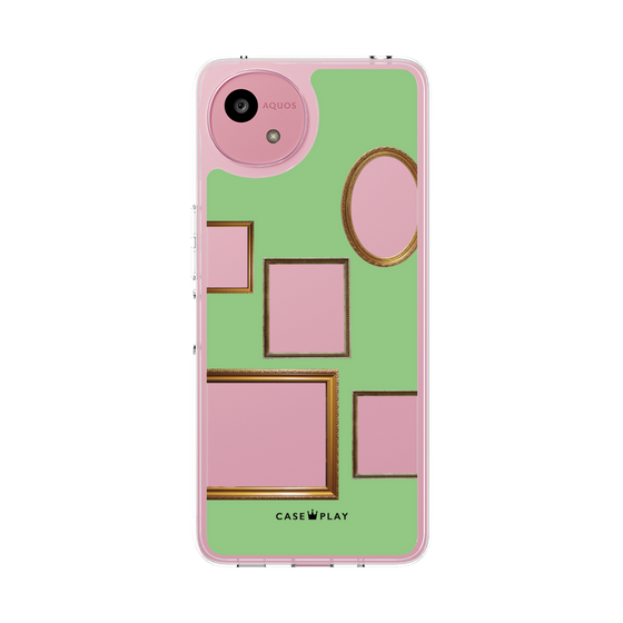 Slim Protection Case［ Photo Frames - Light Green ］