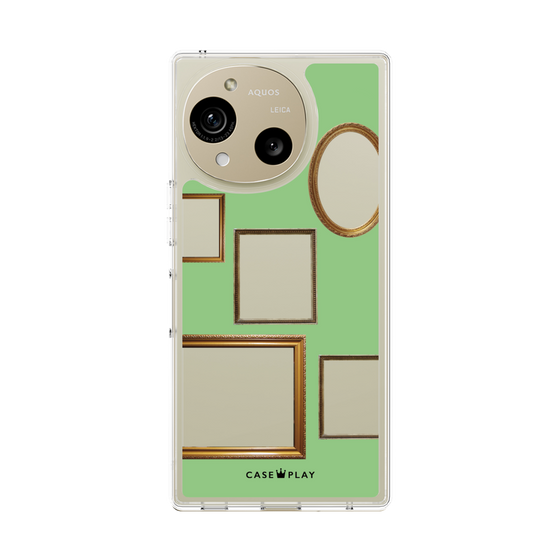 Slim Protection Case［ Photo Frames - Light Green ］