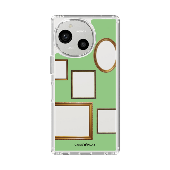 Slim Protection Case［ Photo Frames - Light Green ］