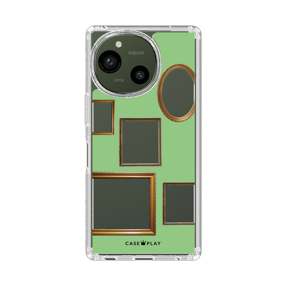 Slim Protection Case［ Photo Frames - Light Green ］