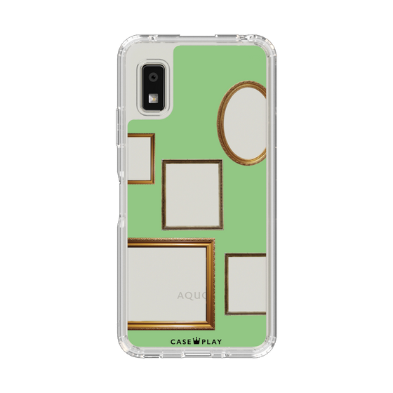 Slim Protection Case［ Photo Frames - Light Green ］