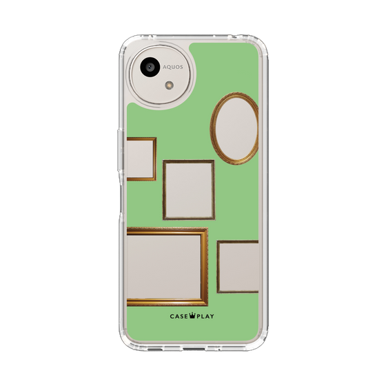 Slim Protection Case［ Photo Frames - Light Green ］