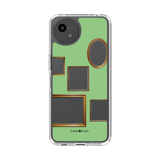 Slim Protection Case［ Photo Frames - Light Green ］