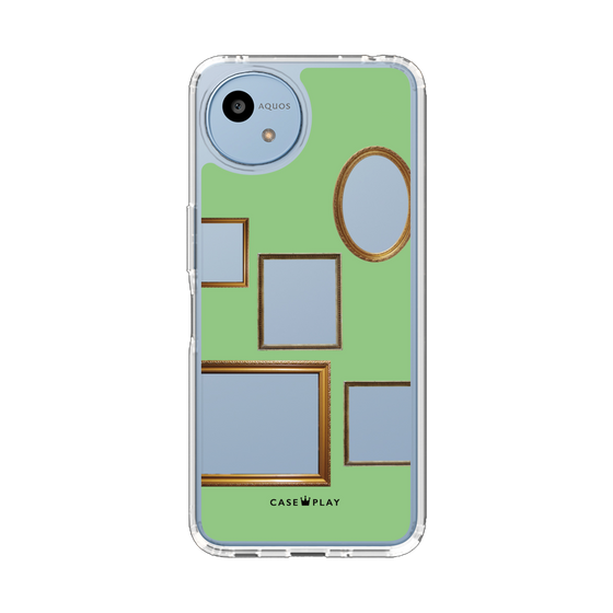 Slim Protection Case［ Photo Frames - Light Green ］