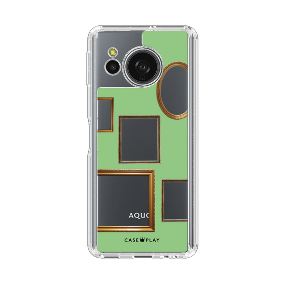 Slim Protection Case［ Photo Frames - Light Green ］