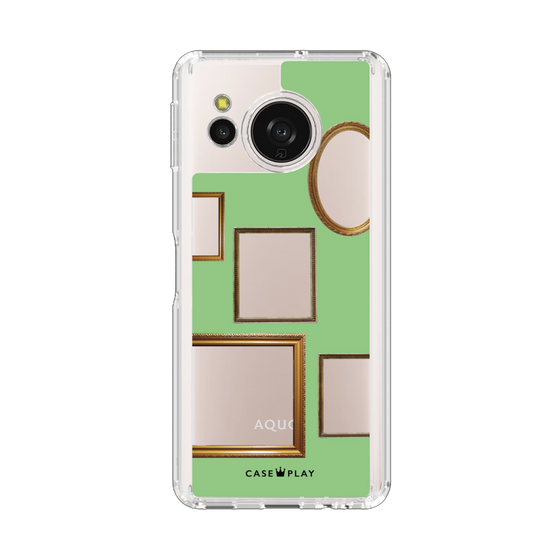 Slim Protection Case［ Photo Frames - Light Green ］