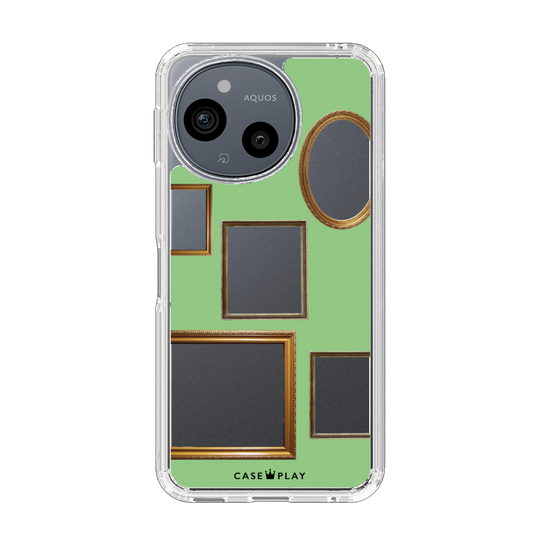 Slim Protection Case［ Photo Frames - Light Green ］