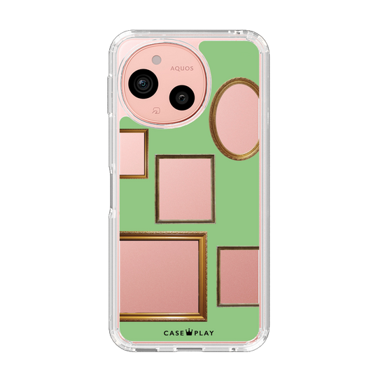 Slim Protection Case［ Photo Frames - Light Green ］