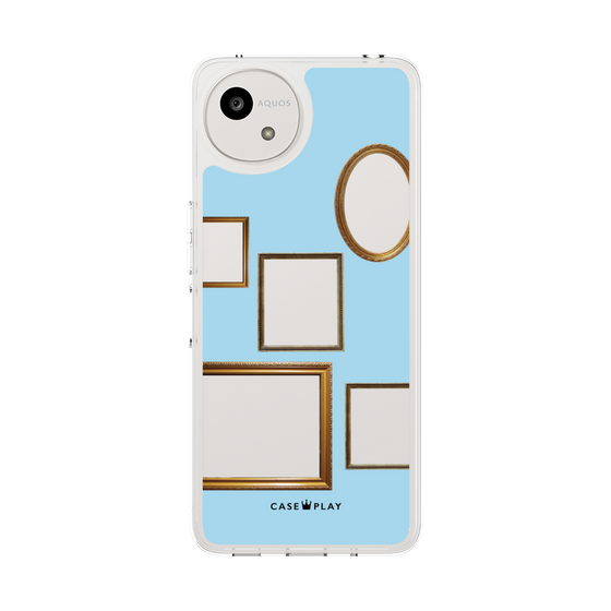 Slim Protection Case［ Photo Frames - Light Blue ］