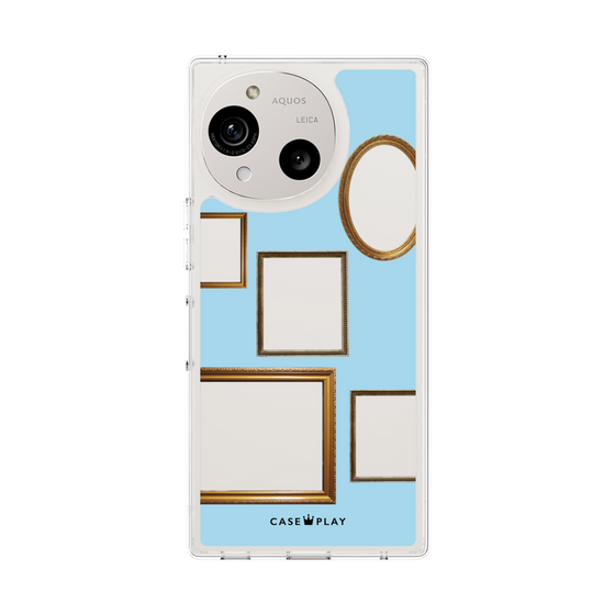 Slim Protection Case［ Photo Frames - Light Blue ］