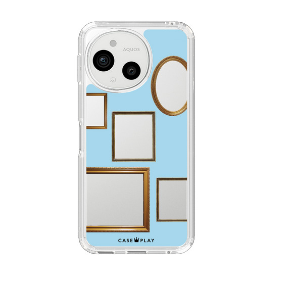 Slim Protection Case［ Photo Frames - Light Blue ］