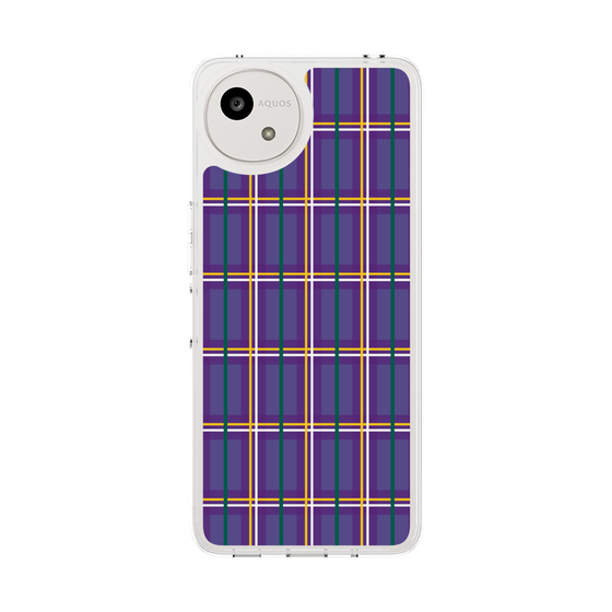 Slim Protection Case［ Tartan Check - Purple ］