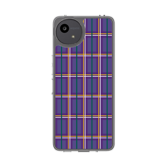 Slim Protection Case［ Tartan Check - Purple ］