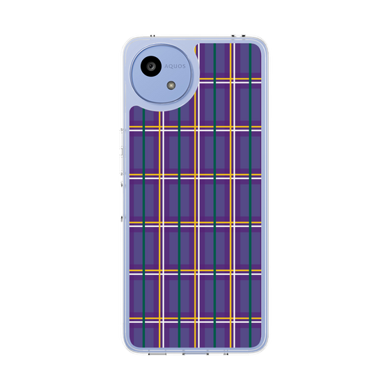 Slim Protection Case［ Tartan Check - Purple ］