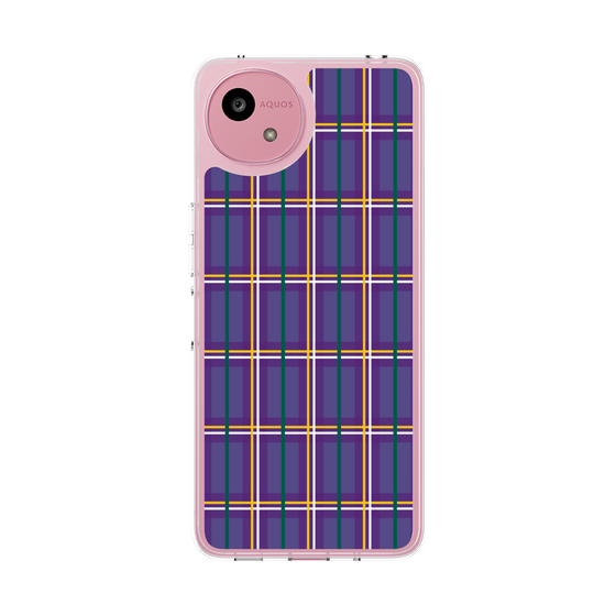 Slim Protection Case［ Tartan Check - Purple ］