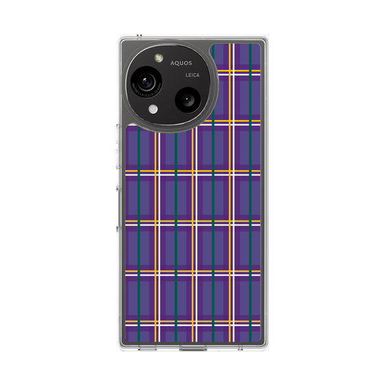 Slim Protection Case［ Tartan Check - Purple ］