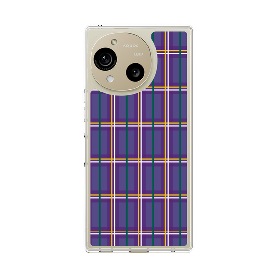 Slim Protection Case［ Tartan Check - Purple ］