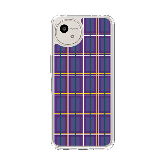 Slim Protection Case［ Tartan Check - Purple ］