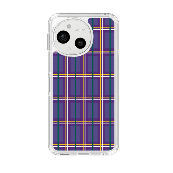 Slim Protection Case［ Tartan Check - Purple ］