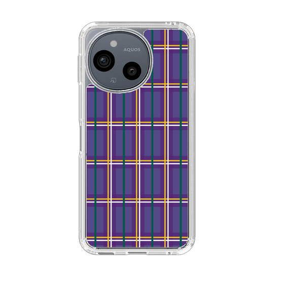 Slim Protection Case［ Tartan Check - Purple ］