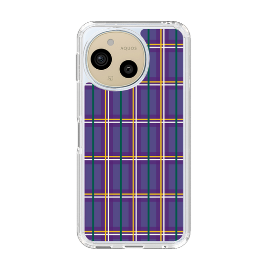 Slim Protection Case［ Tartan Check - Purple ］