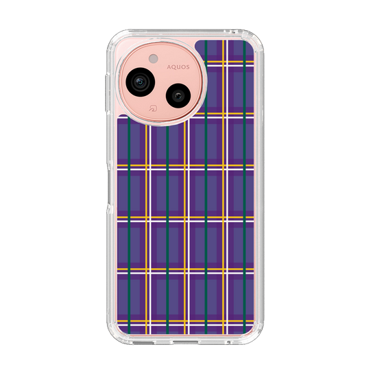 Slim Protection Case［ Tartan Check - Purple ］