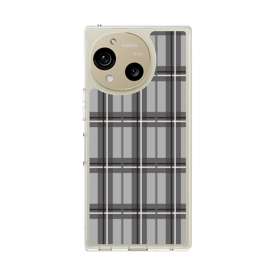 Slim Protection Case［ Tartan Check - Gray ］