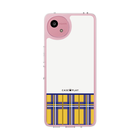 Slim Protection Case［ CASEPLAY Tartan Check - Yellow ］