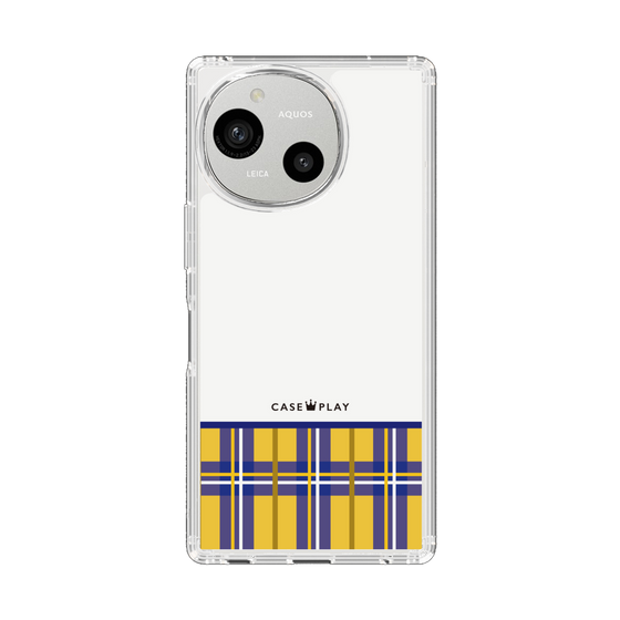Slim Protection Case［ CASEPLAY Tartan Check - Yellow ］