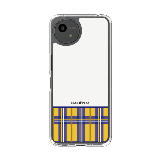 Slim Protection Case［ CASEPLAY Tartan Check - Yellow ］