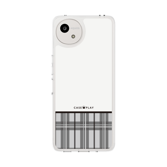 Slim Protection Case［ CASEPLAY Tartan Check - Gray ］