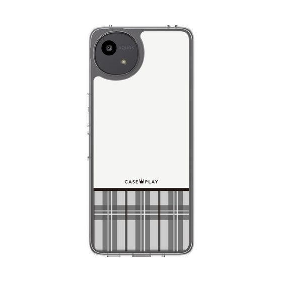 Slim Protection Case［ CASEPLAY Tartan Check - Gray ］