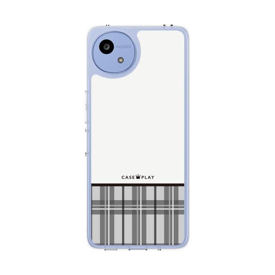 Slim Protection Case［ CASEPLAY Tartan Check - Gray ］
