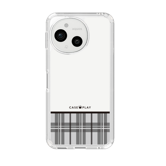 Slim Protection Case［ CASEPLAY Tartan Check - Gray ］