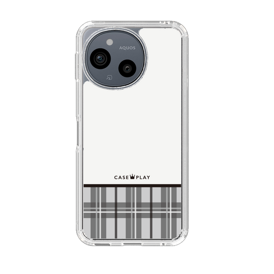 Slim Protection Case［ CASEPLAY Tartan Check - Gray ］