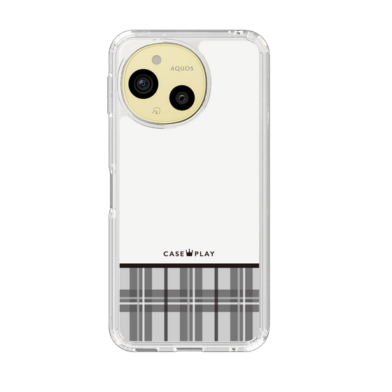 Slim Protection Case［ CASEPLAY Tartan Check - Gray ］