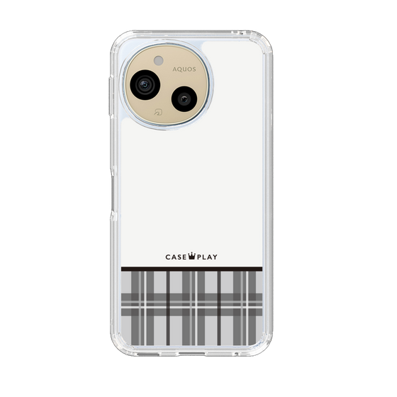 Slim Protection Case［ CASEPLAY Tartan Check - Gray ］