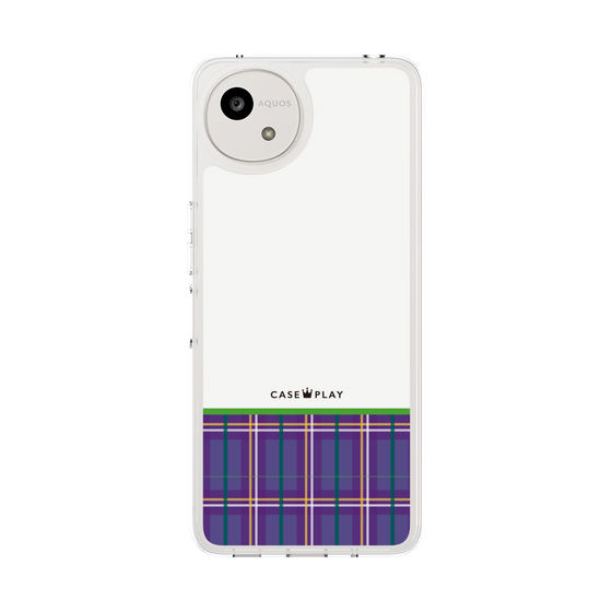 Slim Protection Case［ CASEPLAY Tartan Check - Purple ］