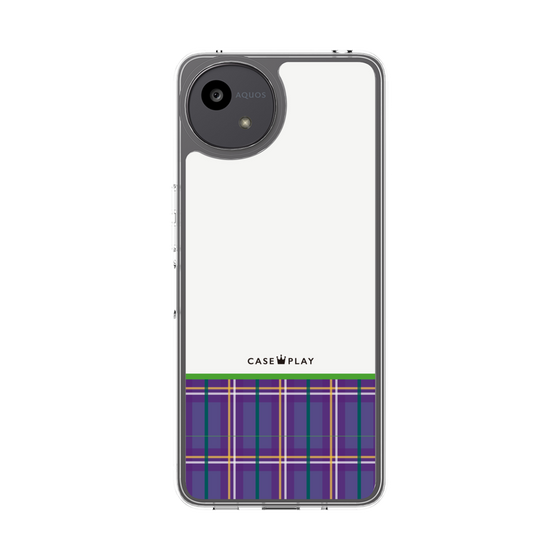 Slim Protection Case［ CASEPLAY Tartan Check - Purple ］