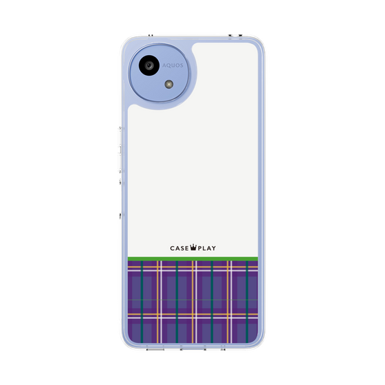 Slim Protection Case［ CASEPLAY Tartan Check - Purple ］