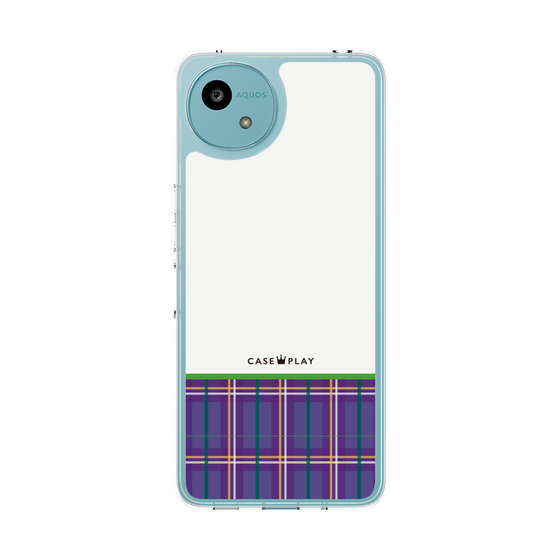 Slim Protection Case［ CASEPLAY Tartan Check - Purple ］