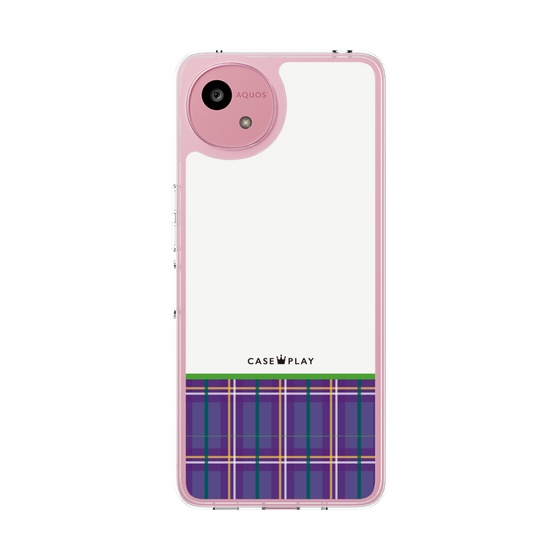 Slim Protection Case［ CASEPLAY Tartan Check - Purple ］