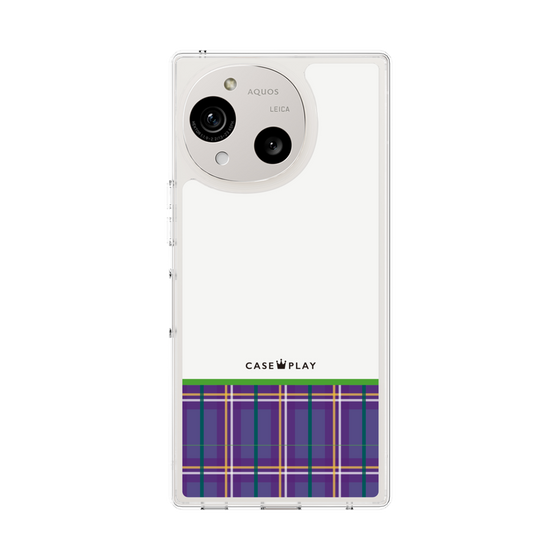 Slim Protection Case［ CASEPLAY Tartan Check - Purple ］