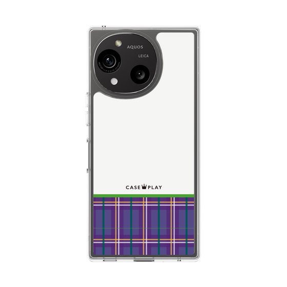 Slim Protection Case［ CASEPLAY Tartan Check - Purple ］