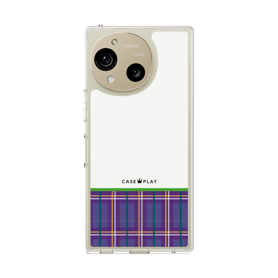 Slim Protection Case［ CASEPLAY Tartan Check - Purple ］