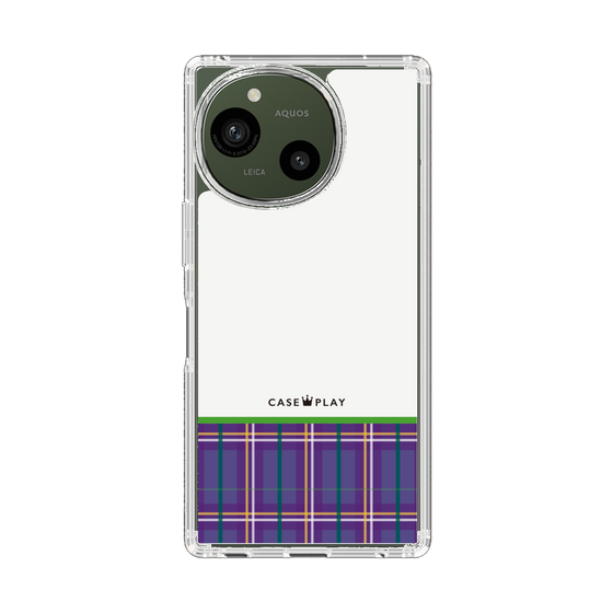 Slim Protection Case［ CASEPLAY Tartan Check - Purple ］