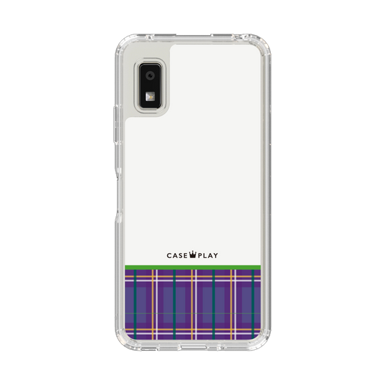 Slim Protection Case［ CASEPLAY Tartan Check - Purple ］