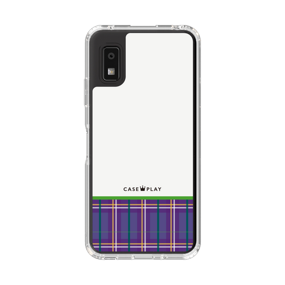 Slim Protection Case［ CASEPLAY Tartan Check - Purple ］