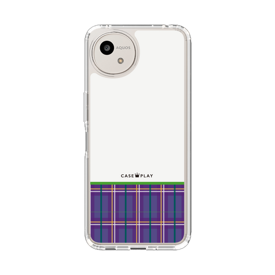 Slim Protection Case［ CASEPLAY Tartan Check - Purple ］
