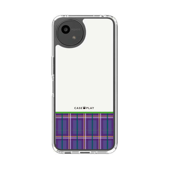 Slim Protection Case［ CASEPLAY Tartan Check - Purple ］
